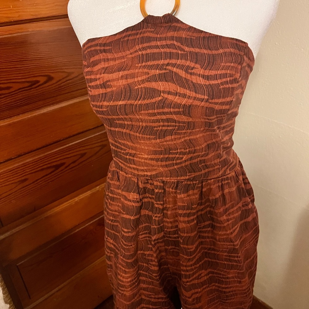 Old Navy Brown Patterned Jumpsuit